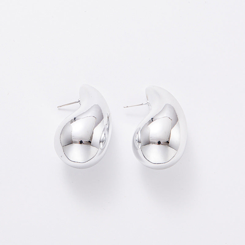 Wholesale Water Droplet Electroplated Acrylic Earrings